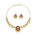E-6766 N-8398 Classic Indian Ethnic Style Bell Tassel Earring Necklace Set for Women