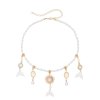 F-1202 Mermaid Pendant Women Necklace Elegant Party Charms Pearl Chains Necklace