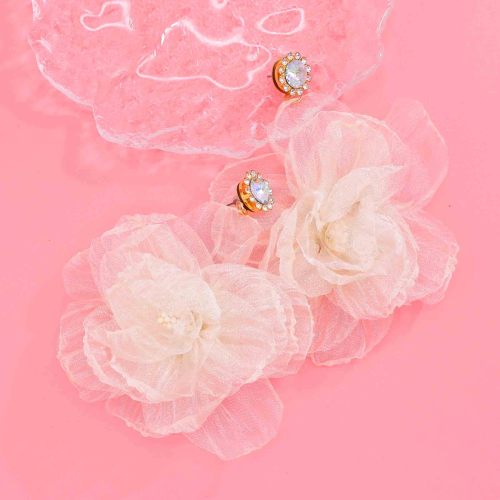 E-6768 Fashion Bohemian Yarn Flower Pattern Earrings for Women Party Travel Jewelry Earrings