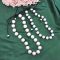 N-8403 Fashion Double Layer White Pearl Black Nylon Rope Necklace for Women Jewelry Accessories