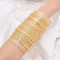 B-1358  50 pieces/set of gold women's bracelets, fashionable Bohemian style women's bracelet jewelry accessories