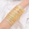 B-1358  50 pieces/set of gold women's bracelets, fashionable Bohemian style women's bracelet jewelry accessories