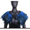 N-8404 Ethnic Exaggeration Large Feather Shawl Long Width Silk Rope for Women Men Party Jewelry