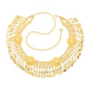 N-8412 Coin Tassel Women's Body Jewelry Alloy Carved Coin Long Tassel Waist Chain