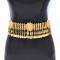 N-8412 Coin Tassel Women's Body Jewelry Alloy Carved Coin Long Tassel Waist Chain
