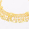 N-8412 Coin Tassel Women's Body Jewelry Alloy Carved Coin Long Tassel Waist Chain