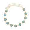 N-8411 Acrylic Women Body Jewelry Alloy Sunflower Statement Bohemian Ethnic Waist Chains