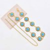 N-8411 Acrylic Women Body Jewelry Alloy Sunflower Statement Bohemian Ethnic Waist Chains