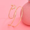 B-1360 Gold Metal Punk Minimalist Arm Bracelet for Women