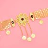 N-8410 Fshion Coin Tassel Hollow Out Flower Women Body Jewelry Alloy Carved Flower Statement Waist Chains