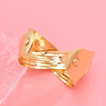 B-1361 Custom Cross Wide Open Cuff Bangle for Men Women Statement Grunge Jewelry punk Arm Bracelet