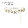 N-8416 Dripping Glaze Women Wasit Chains Satement Leaf Alloy Body Jewelry