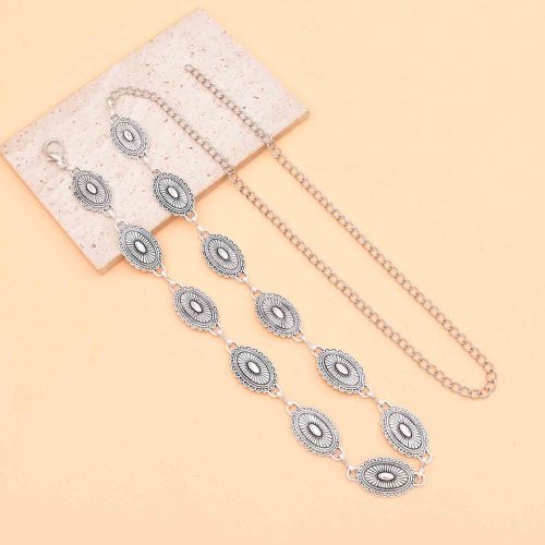 N-8417 Retro Vintage Gold Alloy Women Belly Waist Chains for Women Party Dance Jewelry