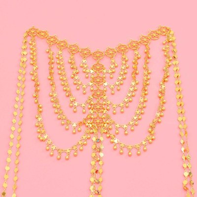 F-1248 Long Tassel Women Hair Jewelry Ethnic Travel Statement Headband