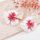 E-6774 Fashion Alloy Three Color Flower Pattern Earrings for Women Jewelry Accessories