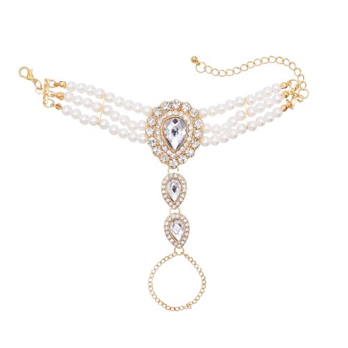 N-8424 B-1363 Baroque Women Jewelry Sets Charms Pendant Necklace Pearl Bracelet 2 PC Sets