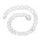 N-8425 Silver plated women's metal belt, body jewelry, alloy carved declaration waist chain