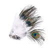 F-1208 Colorful Feather Hair Clip Ethnic Boho Indian Hair Accessories Jewelry for Girls Women