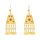 N-8427 Middle Eastern ethnic style exaggerated coin tassel necklace earring set