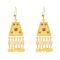 N-8427 Middle Eastern ethnic style exaggerated coin tassel necklace earring set
