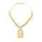 N-8427 Middle Eastern ethnic style exaggerated coin tassel necklace earring set