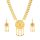 N-8427 Middle Eastern ethnic style exaggerated coin tassel necklace earring set