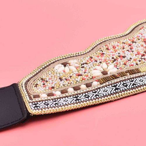 N-8430 Ethnic Bohemian Shell Beach Belt for Women Dance Party Jewelry Accessories