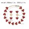 E-6776 N-8436 Love Women Jewelry Sets Baroque Heart Chokers Necklaces Earrings 2 PC Sets