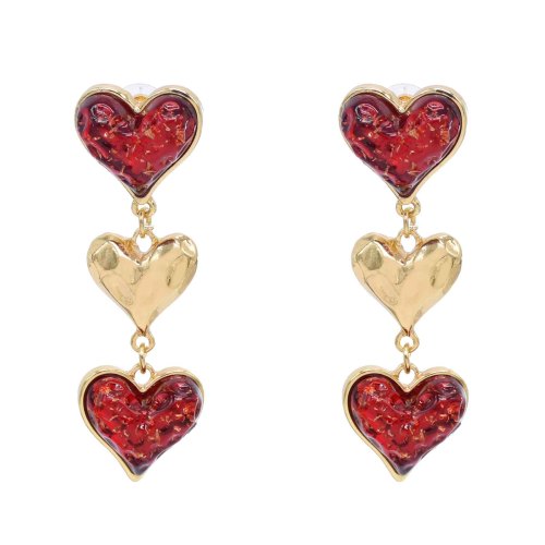 E-6776 N-8436 Love Women Jewelry Sets Baroque Heart Chokers Necklaces Earrings 2 PC Sets