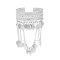 B-1364 Coin Tassel Women Arm Bracelets India Ethnic Charms Open Bracelets