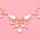 N-8438 Fashion Fairy Bohemian Pearl Alloy Star Crystal Tassel Necklace Wings Pattern for Women