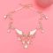 N-8438 Fashion Fairy Bohemian Pearl Alloy Star Crystal Tassel Necklace Wings Pattern for Women