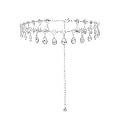 N-8437 Pendant Women Body Jewelry Rhinestones Simple Baroque Statement Waist Chains
