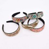 F-1211 Bohemian Colorful Beads Turquoise Flower Headband for Women