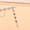 F-1214 Fashion hollow flower leaf tassel women's hair accessories, jewelry