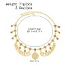 F-1215 Pendant Tassel Women Hair Jewelry Acrylic Bohemian Ethnic Statement Hairwear