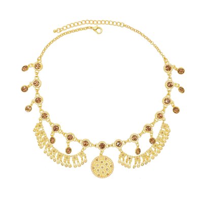 F-1215 Pendant Tassel Women Hair Jewelry Acrylic Bohemian Ethnic Statement Hairwear