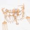 F-1217 Wedding Women Hair Jewelry Long Tassel Pendant Rhinestone Statement Travel Hairwear