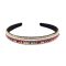 F-1222 New Bohemian ethnic style rice bead decoration hair hoop geometric independent packaging fabric production hair accessories