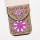 N-8442 Colorful Beads Leather Crystal Flower Crossbody Shoulder Bag