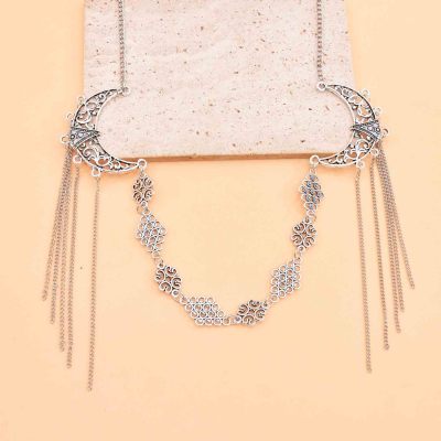 F-1225 Fashion Ethnic Hollow Out Long Tassel Women Hair Accessories Travel Party Jewelry