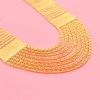 N-8445 Fashion Golden Alloy Chain Tassel Multilayer Women Necklace for Party Jewelry