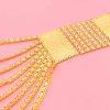 N-8445 Fashion Golden Alloy Chain Tassel Multilayer Women Necklace for Party Jewelry