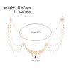 F-1227 Pendant Women Hair Jewelry Ethnic Tassel Acrylic Carved Butterfly Headband