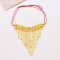 B-1370 Bohemian handmade gold plated rhinestone chain tassels bracelet for women