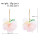 E-6777 Three colors of exaggerated personalized pendant flower earrings, suitable for women's jewelry