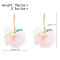 E-6777 Three colors of exaggerated personalized pendant flower earrings, suitable for women's jewelry