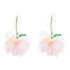 E-6777 Three colors of exaggerated personalized pendant flower earrings, suitable for women's jewelry