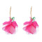 E-6777 Three colors of exaggerated personalized pendant flower earrings, suitable for women's jewelry