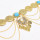 N-8450 Vintage gold coin long chain tassel waist chain gypsy ethnic body jewelry